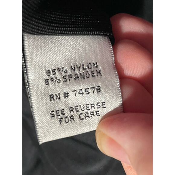 VTG Y2K Cache Dress Small Snakeskin Belt Dolman Sleeve Bubble Hem Black LBD - Picture 10 of 13